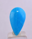 4cts GEM SILICA CHRYSOCOLLA CABOCHON LILY MINE PERU ROYAL BLUE COLOR  BB353