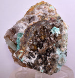 9.8cms DRUZY CHRYSOCOLLA MALACHITE QUARTZ LILY MINE PERU COPPER MINERAL DB54