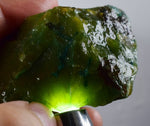 200grs GEM SILICA CHRYSOCOLLA LILY MINE PERU CHALCEDONY QUARTZ BLUE ROUGH SB107
