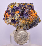 4.3cms GEM WULFENITE FLUORITE MIMETITE CRYSTALS ALAMO ARIZONA USA MINERAL YB47