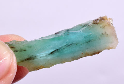 3.2 grams GEM BLUE OPAL PERU SLAB SCENIC SEASCAPE MINERAL SPECIMEN OB77