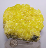 8.6cms SULPHUR NATURAL CRYSTALS BOLIVIA SULFUR POTOSI MINERAL SPECIMEN YB22