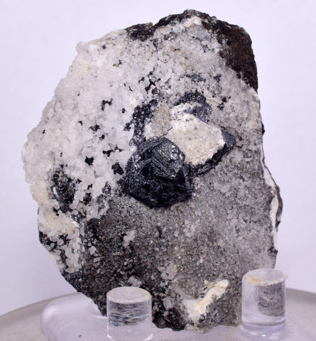 4.9cms PEARCEITE POLYBASITE SILVER PERU UCHUCCHACUA MINE MINERAL SPECIMEN HB148