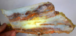 680grms 23cm BLUE OPAL PERU SLAB SCENIC SEASCAPE SCULPTURE ROUGH LANDSCAPE OB153