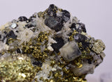 4.1cms APATITE QUARTZ PYRITE CRYSTALS PERU HUANZALA AB246