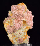 9.7cms ROSE DRUZY QUARTZ BRIGHT CRYSTALS CATHEDRAL BOTRYOIDAL PERU NEW FIND QB72