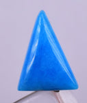 1cts GEM SILICA CHRYSOCOLLA CABOCHON LILY MINE PERU ROYAL BLUE COLOR  BB252