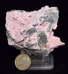 7.3cms RHODOCHROSITE ROSETTE PERU PINK CRYSTALS HUANZALA MINE MINERAL RB623