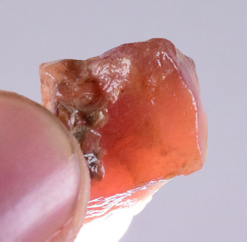 6.4grams GEM RED RHODOCHROSITE ROUGH ORTIZ  PERU GEMSTONE MINERAL SPECIMEN RB190