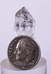1.7cms HERKIMER DIAMOND ANTHRAXOLITE CRYSTALS MINERAL SPECIMEN PERU QB19