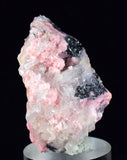 3.8cms RHODOCHROSITE QUARTZ GALENA PERU PINK CRYSTALS MINERAL RB198