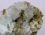 6.2cms PYRITE CUBIC FLUORITE QUARTZ PERU SHINY CRYSTALS MINERAL COLLECTOR MB142