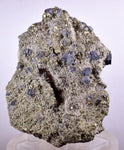 9.8cms GALENA QUARTZ PYRITE CRYSTAL CUBIC PERU MINERAL SPECIMEN  GB18