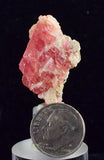 3.1cms RHODOCHROSITE FLUORITE PYRITE CRYSTAL RHOMBOHEDRAL SUPER MINIATURE RB289