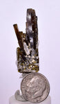 3.8cms PREMIUM EPIDOTE QUARTZ MINIATURE CRYSTALS PERU AESTHETIC COLLECTOR CB131
