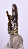 3.8cms PREMIUM EPIDOTE QUARTZ MINIATURE CRYSTALS PERU AESTHETIC COLLECTOR CB131