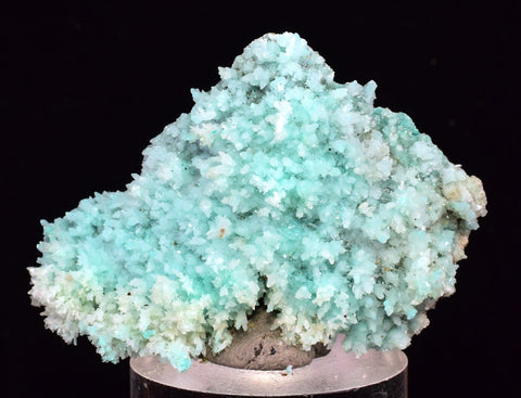 4.2cm SHATTUCKITE ON SELENITE PICKERINGITE CRYSTAL  COLOR PERU CHRYSOCOLLA TB71