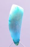 5.5ct GEM BLUE OPAL SCENIC CABOCHON PERU SEASCAPE PENDANT JEWELRY BB127