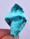 2.9grs BLUE MALACHITE CHRYSOCOLLA SCULPTURE SCENIC PERU ROUGH DECORATION UB161