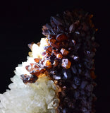 26cms STALACTITE QUARTZ IRIDESCENT GOETHITE LIMONITE PERU MINERAL SPECIMEN QB71