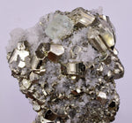 6.2cms PYRITE CUBIC FLUORITE QUARTZ PERU SHINY CRYSTALS MINERAL COLLECTOR MB142