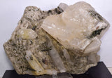 20cms CALCITE WITH QUARTZ EPIDOTE CRYSTALS PERU SHINY MINERAL SPECIMEN GB41