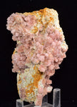 9.7cms ROSE DRUZY QUARTZ BRIGHT CRYSTALS CATHEDRAL BOTRYOIDAL PERU NEW FIND QB72