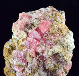 6.5cms GEM RHODOCHROSITE FLUORITE PYRITE CRYSTAL QUARTZ CHINA FLUORESCENT RB313