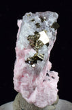 3.9cms RHODOCHROSITE ROSETTE PYRITE QUARTZ PERU PINK CRYSTALS MINERAL RB403