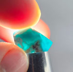 4cts GEM SILICA CHRYSOCOLLA CHALCEDONY POLISHED PERU NEW FIND BB338