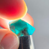 4cts GEM SILICA CHRYSOCOLLA CHALCEDONY POLISHED PERU NEW FIND BB338