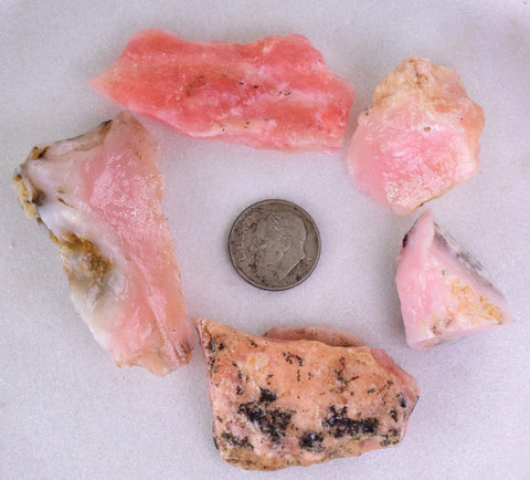 52 grams GEM PINK OPAL PERU ROUGH CORAL COLOR TRANSLUCENT MINERAL PB56