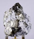 5.7cms PYRITE CUBIC QUARTZ CALCITE PERU SHINY CRYSTALS MINERAL COLLECTOR MB24