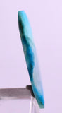 5.5ct GEM BLUE OPAL SCENIC CABOCHON PERU SEASCAPE PENDANT JEWELRY BB127