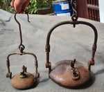 19.5cm MINI VERY SMALL LENTICULAR MINERS LAMP TUNNEL RARE LANTERN IRON CAST NB03