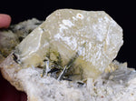 18 cms CALCITE EPIDOTE QUARTZ CRYSTALS INCLUTIONS PERU MINERAL SPECIMEN GB36