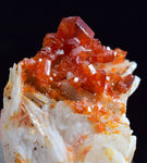 2.4cm VANADINITE CRYSTAL BARITE MIBLADEN MOROCCO MINIATURE MINERAL SPECIMEN WB08