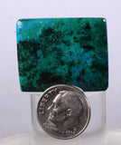 2.9cms CHRYSOCOLLA CABOCHON PERU PARROT WING EILAT STONE JEWELRY PENDANT BB67