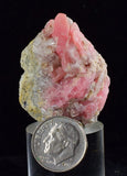 3.7cms RHODOCHROSITE FLUORITE PYRITE CRYSTAL RHOMBOHEDRAL SUPER MINIATURE RB293