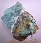10cms DRUZY CHRYSOCOLLA QUARTZ LILY MINE PERU COPPER 2000 DISCOVERY DB81