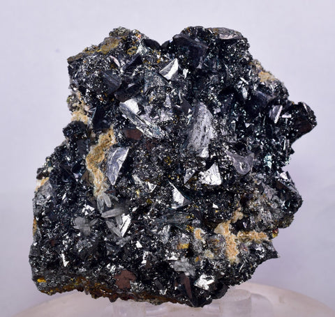 7cms GEM TETRAHEDRITE PYRITE QUARTZ BORNITE CRYSTALS PERU MINERAL SPECIMEN IB74