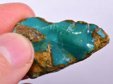 14grs GEM SILICA CHRYSOCOLLA LILY MINE PERU CHALCEDONY QUARTZ BLUE ROUGH SB141