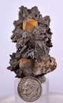 5cms RED LIMONITE MARCASITE QUARTZ GOETHITE CRYSTALS PERU MINERAL SPECIMEN QB70