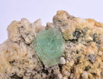 10.8cms GREEN FLUORITE PYRITE CRYSTAL PERU HUANZALA MINE SHINY NEW FIND KB33