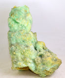 22cm MELANTERITE VOLCANO HOLE INSIDE STALACTITE CHALCANTHITE CRYSTAL PERU  FB77