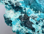 13.5cms GREEN CHALCANTHITE CRYSTAL LAB GROW MINERAL SPECIMEN PERU FB63