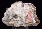 14cms RHODOCHROSITE ROSETTE QUARTZ PERU SPHALERITE JORDANITE ? CRYSTALS RBZ417