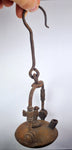19.5cm MINI VERY SMALL LENTICULAR MINERS LAMP TUNNEL RARE LANTERN IRON CAST NB03