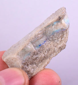 19 grams FIRE OPAL AUSTRALIA PRECIOUS BLUE FIRE OPAL COBBER MATRIX JEWELRY OB65