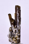 3.8cms PREMIUM EPIDOTE QUARTZ MINIATURE CRYSTALS PERU AESTHETIC COLLECTOR CB131